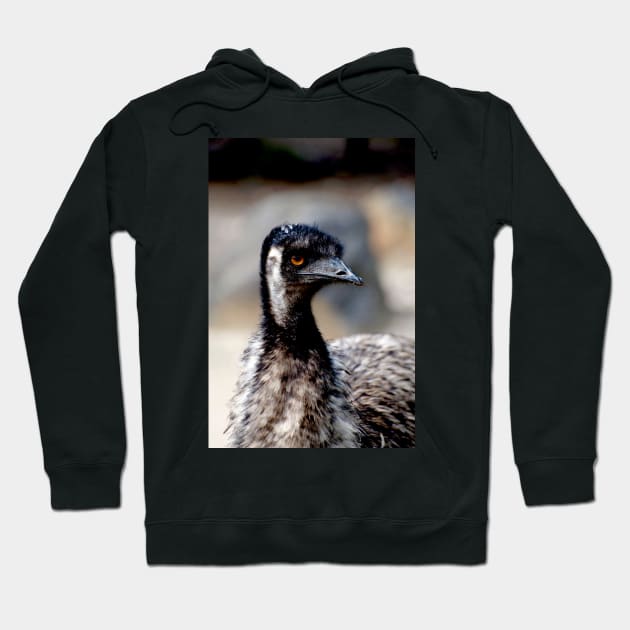 Emu Portrait Hoodie by GP1746